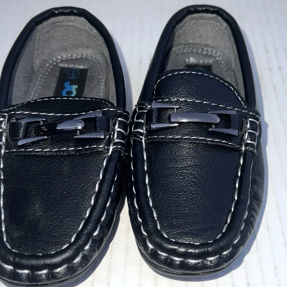 JOSMO Black Leather Bit Loafer‎ Shoes Toddler Kids Size 6
